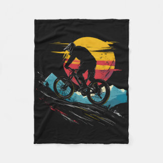 Couverture Polaire Mountain Biking Portrait Outdoor Sports _1 