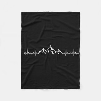Couverture Polaire Mountain Hiking - Pulse Heartbeat Hiker Climber Mo