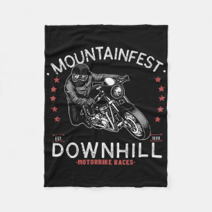 Couverture Polaire Mountainfest Downhill Motorbike Race Moteur graphi