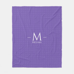 Couverture Polaire Moyenne Modèle bleu violet personnalisé