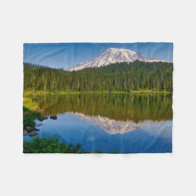 Couverture Polaire Mt. Rainier et Reflection Lake (Devant (Horizontal))
