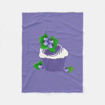 Muffin mauve bleuté