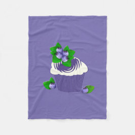 Couverture Polaire Muffin mauve bleuté