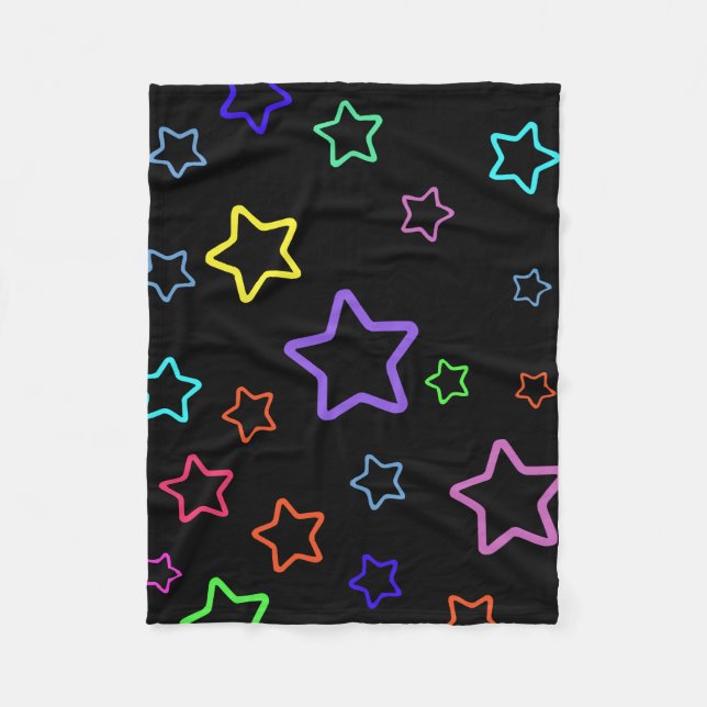 Couverture Polaire Multicolored Starry Night (Devant)