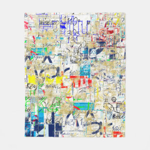 Couverture Polaire Mur de rue de graffitis. Grunge wallart, rue, dos
