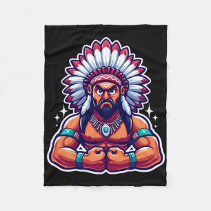Couverture Polaire Muscles Flexants indiens Chef - Fan Lover Bodybuil