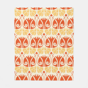 Couverture Polaire mushrooms pattern in modern style