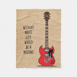 Couverture Polaire Musique Art Sans Musique La Vie Serait Une Erreur