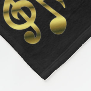Couverture Polaire musique, note, clef, bande, symbole, brillant, élé