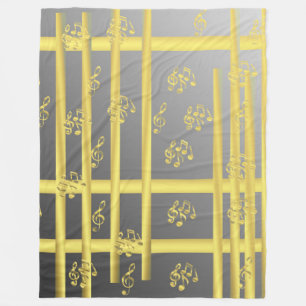 Couverture Polaire musique, note, clef, bande, symbole, brillant, élé