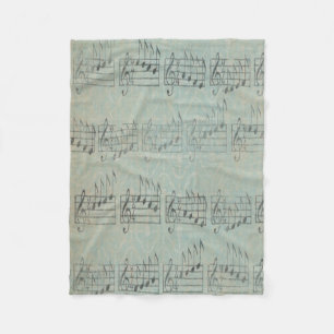 Couverture Polaire musique Note Musique Motif Thème Fleece Blanket