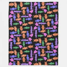 Couverture Polaire Mustachioed Men All-Over Print
