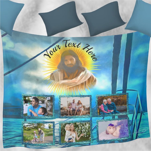 Couverture Polaire My Light 0916 Photo Collage (Créateur téléchargé)