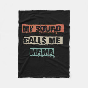 Couverture Polaire My Squad Calls Me Mama Funny Workout Gym