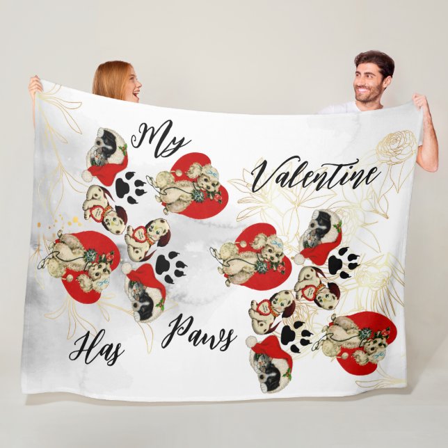 Couverture Polaire My Valentine Has Pws Charming mignon Amateurs d'an (En situation)