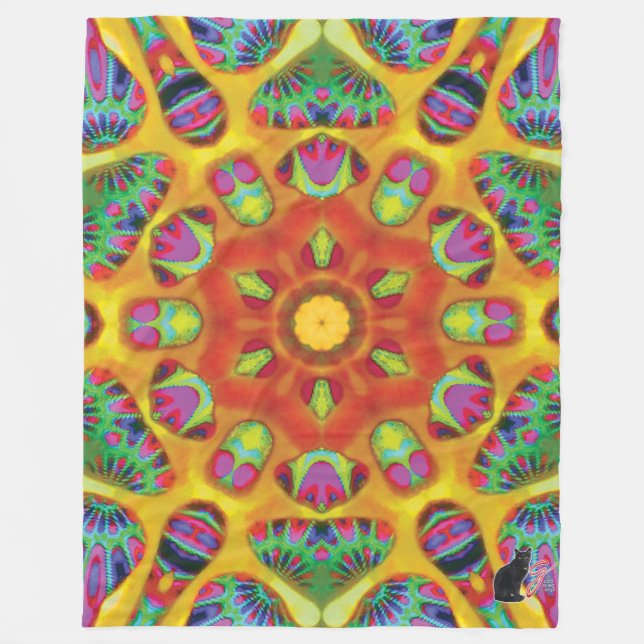 Couverture Polaire Mystic Kaleidoscope (Devant)