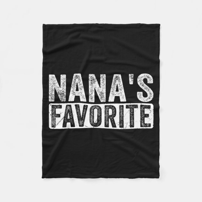 Couverture Polaire Nana’s Favorite Cute Family Granhild Quote Proud G (Devant)