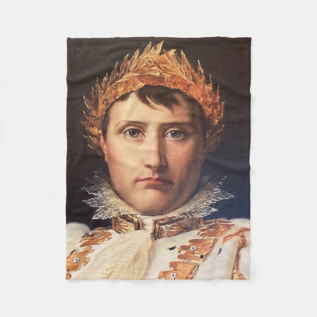 Couverture Polaire Napoleon Laurel-Wreath Crowé Héros Fleece Blanche (Devant)