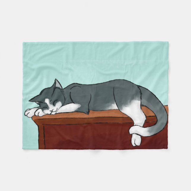 Couverture Polaire Napping Kitty (Devant (Horizontal))