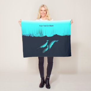 Couverture Polaire Narwhal Sous La Glace