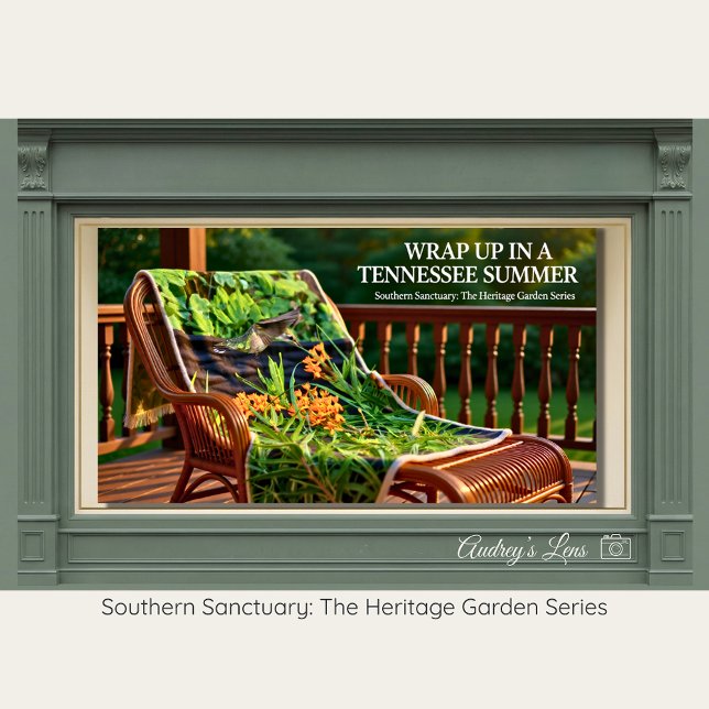 Couverture Polaire Native Butterfly Weed & Hummingbird Throw (Créateur téléchargé)