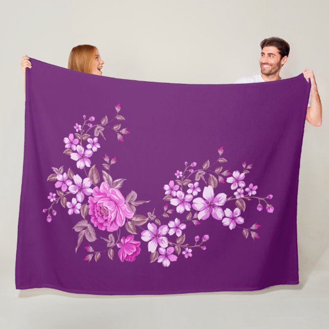 Couverture Polaire Nature Pure - Été Des Roses 2 (En situation)