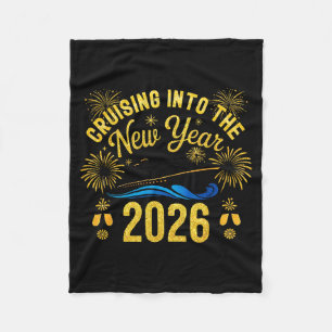 Couverture Polaire Naviguer dans la nouvelle année 2026 Bonne année F