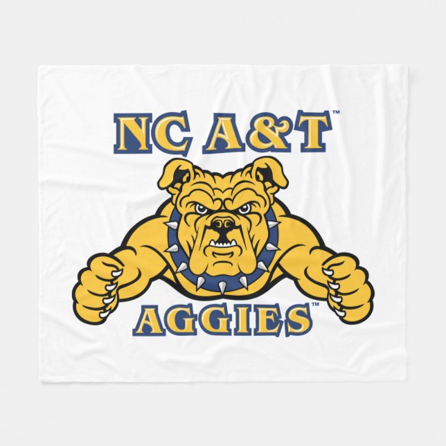 Couverture Polaire NC A&T Agences | Aggie Bulldog (Devant (Horizontal))