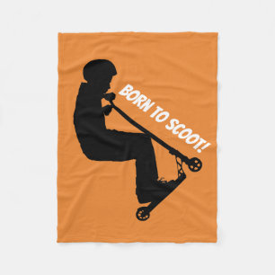 Couverture Polaire Né à Scoot - Stunt Scooter Rider