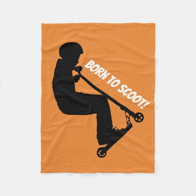 Couverture Polaire Né à Scoot - Stunt Scooter Rider (Devant)