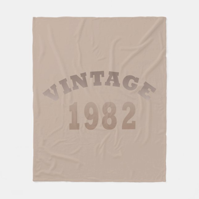Couverture Polaire Né en 1982 anniversaire vintage (Devant)