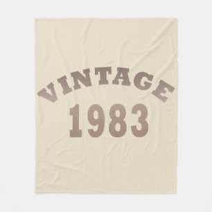 Couverture Polaire Né en 1983 cadeau d'anniversaire vintage