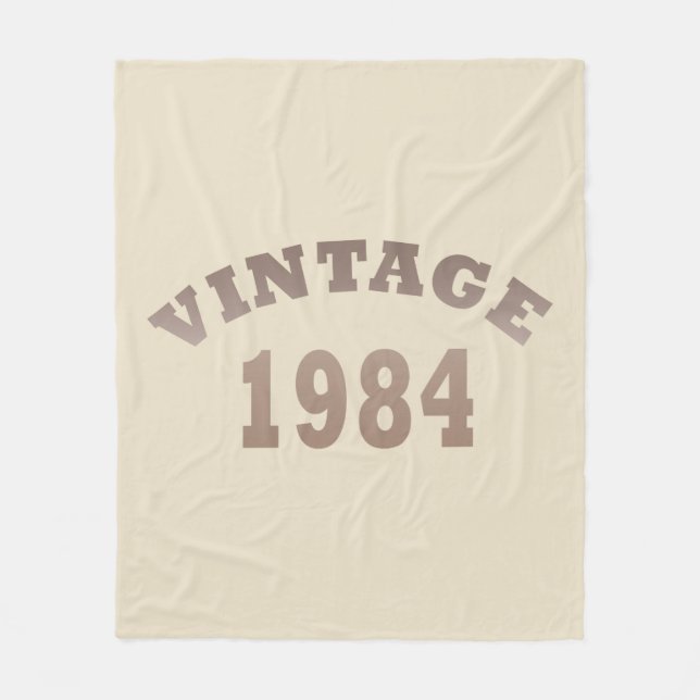 Couverture Polaire Né en 1984 anniversaire vintage (Devant)