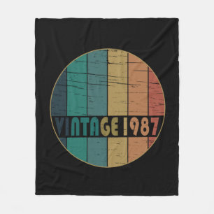 Couverture Polaire né en 1987 cadeau d'anniversaire vintage
