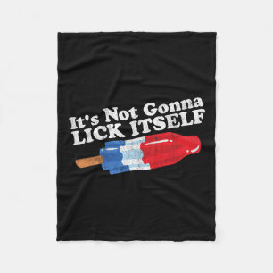 Couverture Polaire Ne Pas Aller Se Lick Drôle Popsicle 4 Juillet G