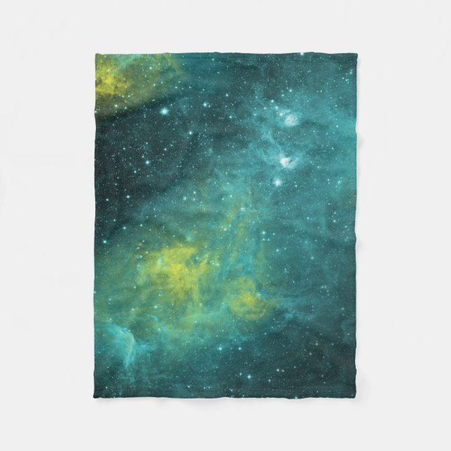 Couverture Polaire Nébuleuse d'aquarelle (Devant)