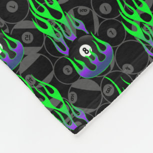 Couverture Polaire Neon Green Huit Ball