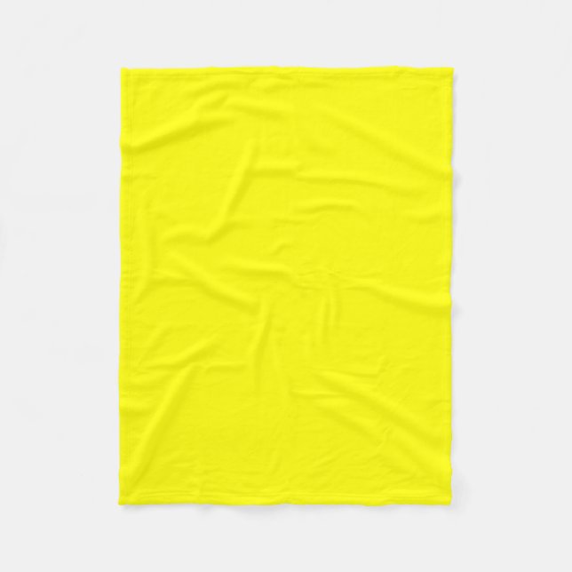 Couverture Polaire Néon jaune brillant (Devant)