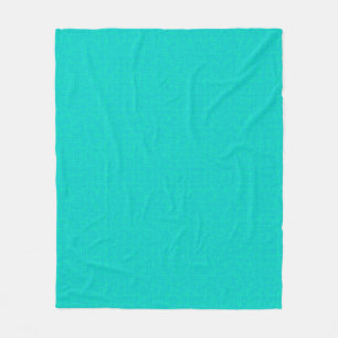 Couverture Polaire Néon turquoise texturé.