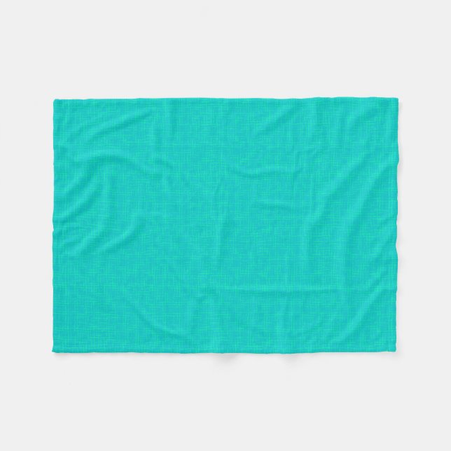 Couverture Polaire Néon turquoise texturé. (Devant (Horizontal))