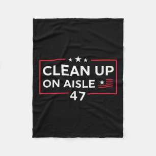 Couverture Polaire Nettoyer sur l'île 47 Impeach 47 Anti Trump 86 47