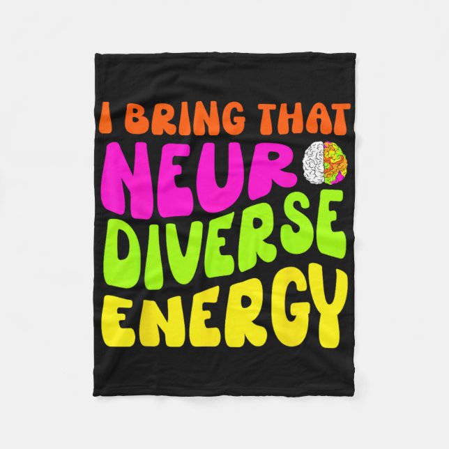 Couverture Polaire Neurodiversité Chemise Autisme Adhd Asd Neurodiver (Devant)