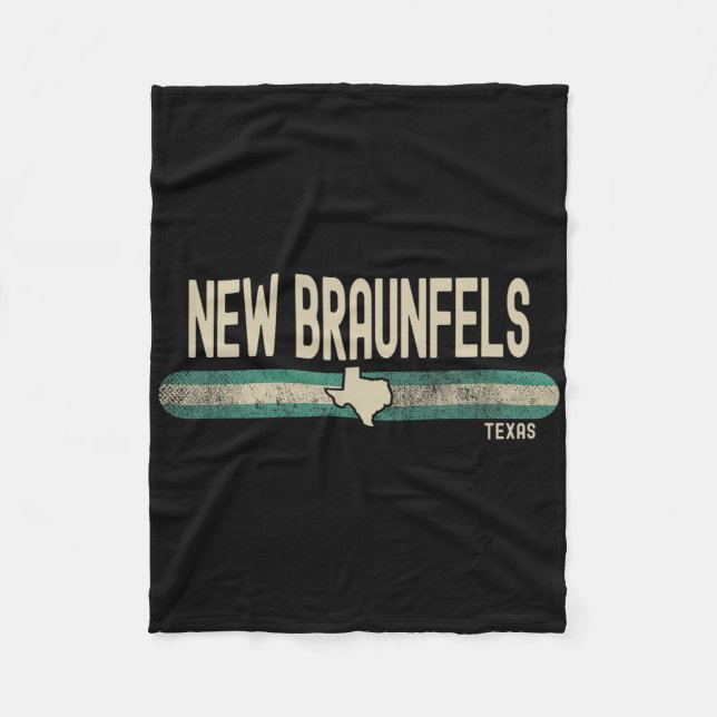 Couverture Polaire New Braunfels Tx Texas Travel &amp; 80s Style  (Devant)