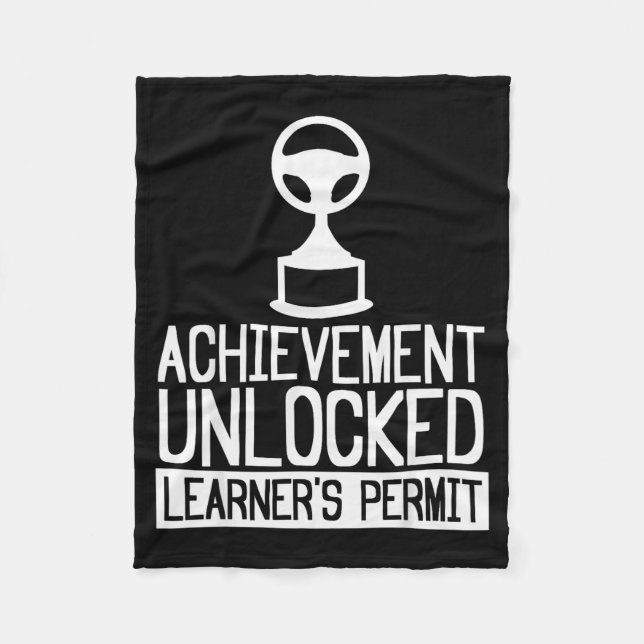 Couverture Polaire New Driver Learner Permit Driving School - Driver' (Devant)