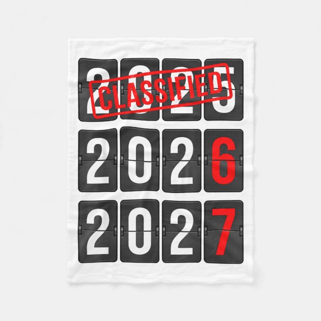 Couverture Polaire New Year 67 Six Seven Countdown New Year 2026 2027 (Devant)
