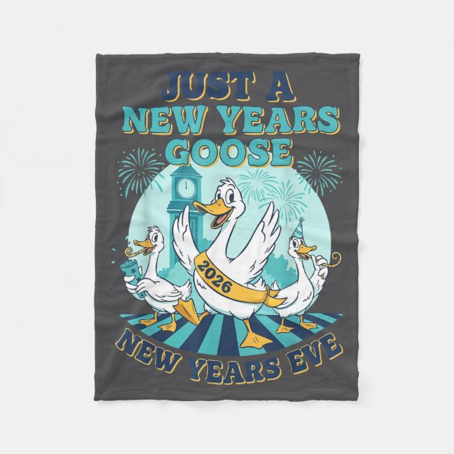 Couverture Polaire New Years Goose 2026 Celebration Fun  (Devant)