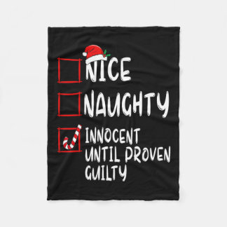 Couverture Polaire Nice Naughty Innocent Jusqu'À La Culpabilité Prove
