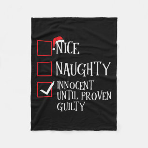 Couverture Polaire Nice Naughty Innocent Jusqu'À La Culpabilité Prove