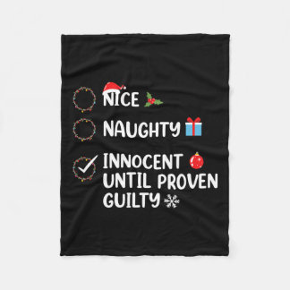 Couverture Polaire Nice Naughty Innocent Jusqu'À La Culpabilité Prove