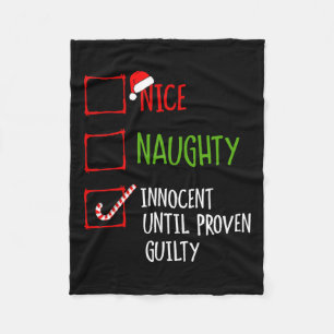 Couverture Polaire Nice Naughty Innocent Jusqu'À La Culpabilité Prove